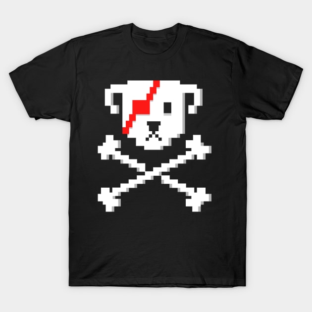 Pixel Pirate Dog T-Shirt by propellerhead